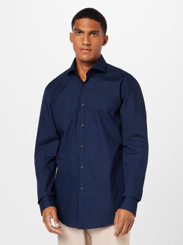 HUGO Slim fit Πουκάμισο 'Kason' σε μπλε: μπροστά