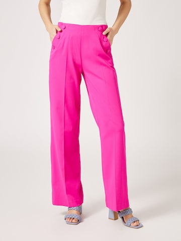 NAF NAF Boot cut Chino Pants 'Ebiddie' in Pink: front
