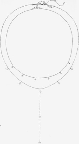 Hey Happiness Ketting 'Ellipse Duo' in Zilver: voorkant