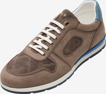 Van Lier Athletic Lace-Up Shoes 'Diego ' in Beige: front
