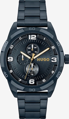 HUGO Red Analog Watch in Blue
