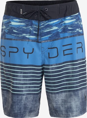 Spyder Boardshorts in Blauw: voorkant