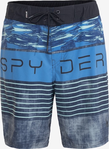 Spyder Boardshorts in Blauw: voorkant