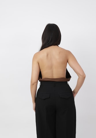 Elara Top in Brown
