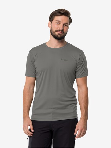 JACK WOLFSKIN - Camiseta funcional en gris: frente