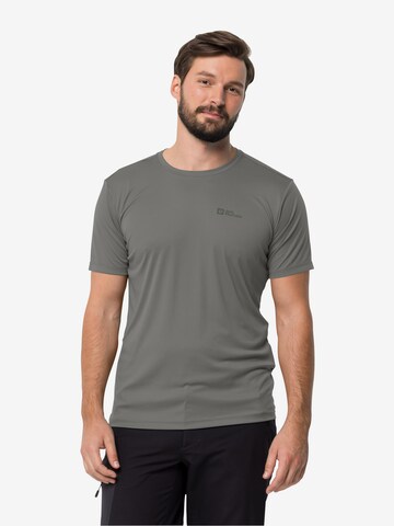 T-Shirt fonctionnel JACK WOLFSKIN en gris : devant