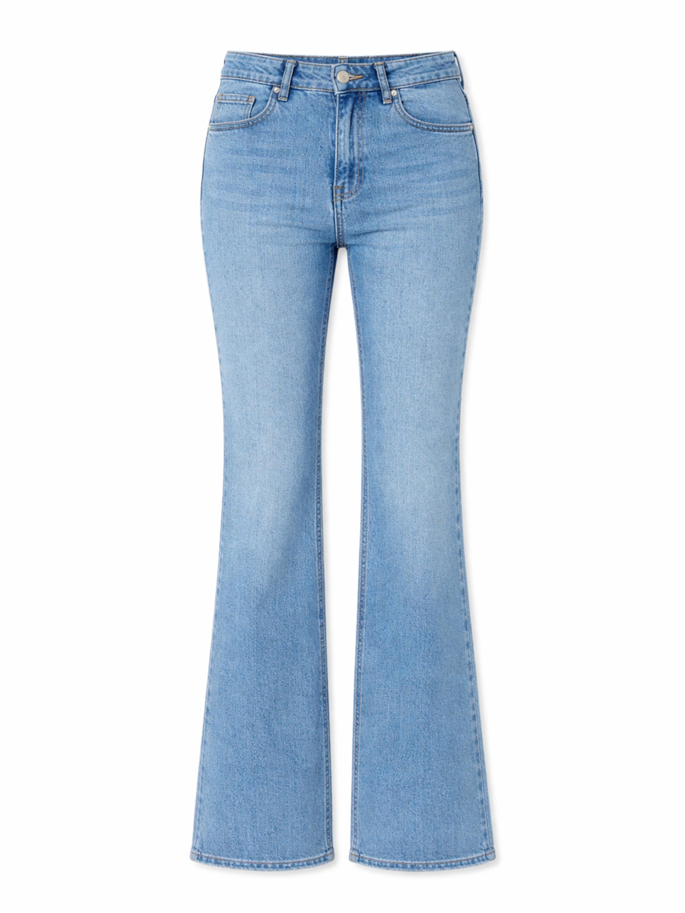 IT'S BASIC Flared Jeans 'FLARE MID RISE JEANS' in Blue: front