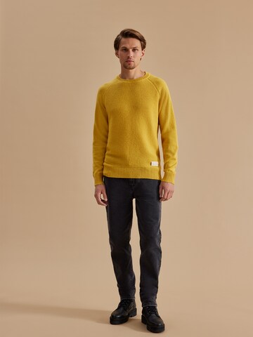 DAN FOX APPAREL Sweater 'Tamino' in Yellow