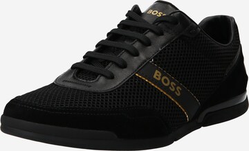 BOSS Sneakers laag 'Saturn' in Zwart: voorkant