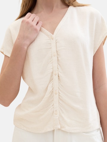 TOM TAILOR DENIM Bluse in Beige