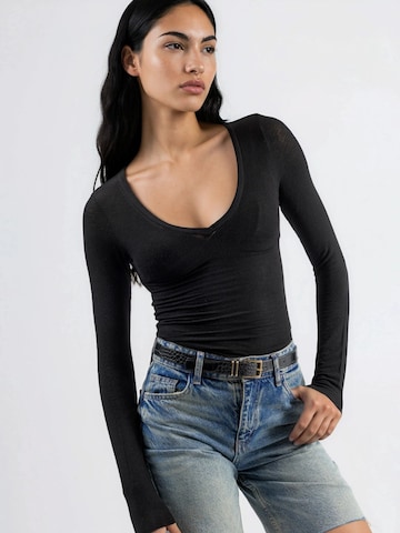 Busem Bluse in Schwarz