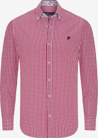 DENIM CULTURE Button Up Shirt 'Harvey' in Red: front