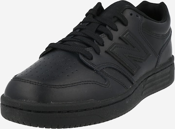 Sneaker bassa '480' di new balance in nero: frontale