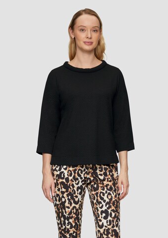 s.Oliver Sweatshirt in Schwarz: Vorderseite