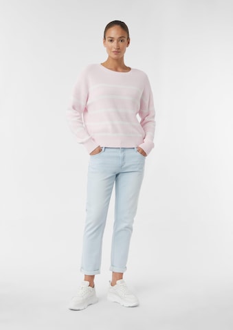 comma casual identity Trui in Roze