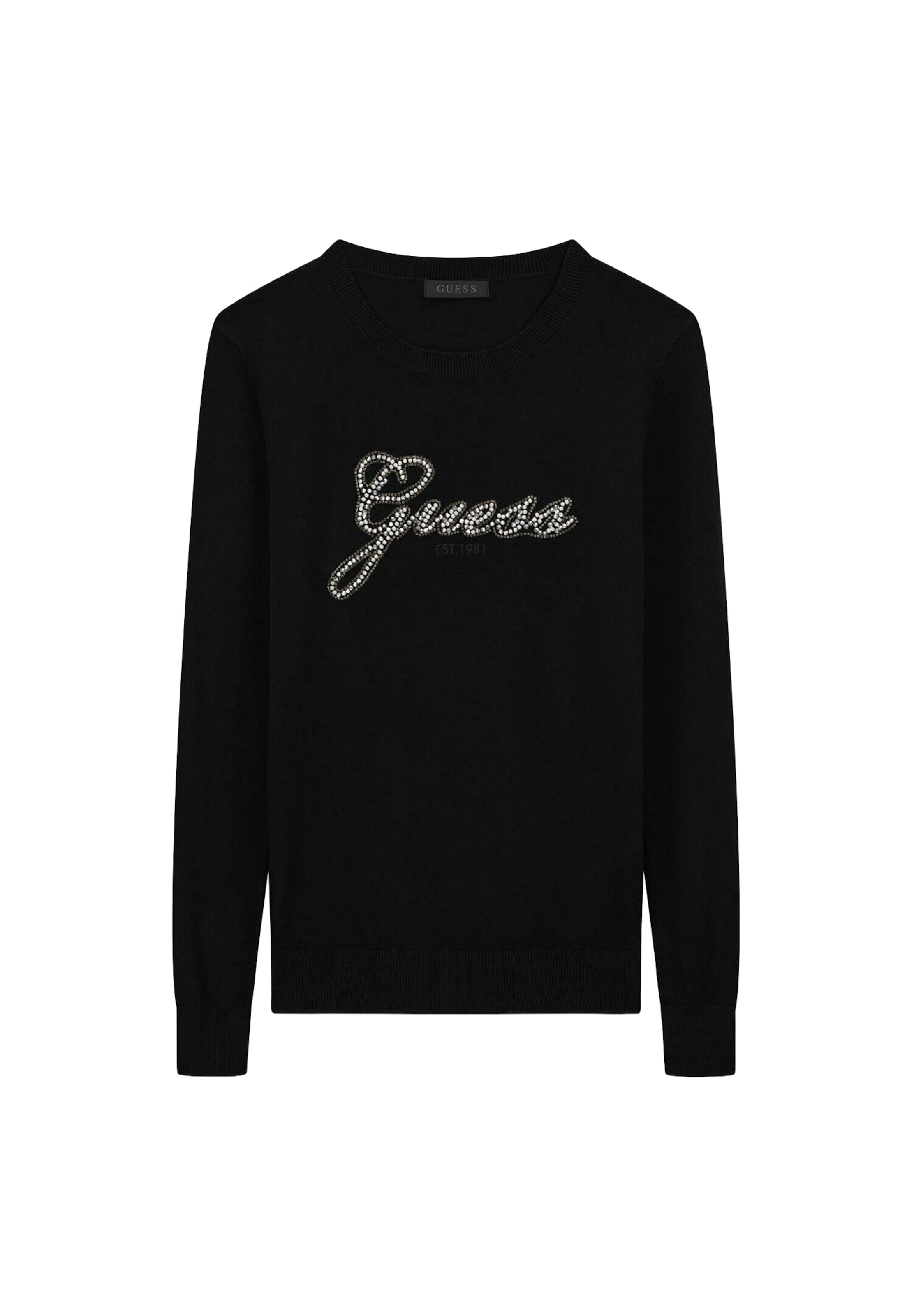 GUESS Sweater 'GEORGIA' in Black: front
