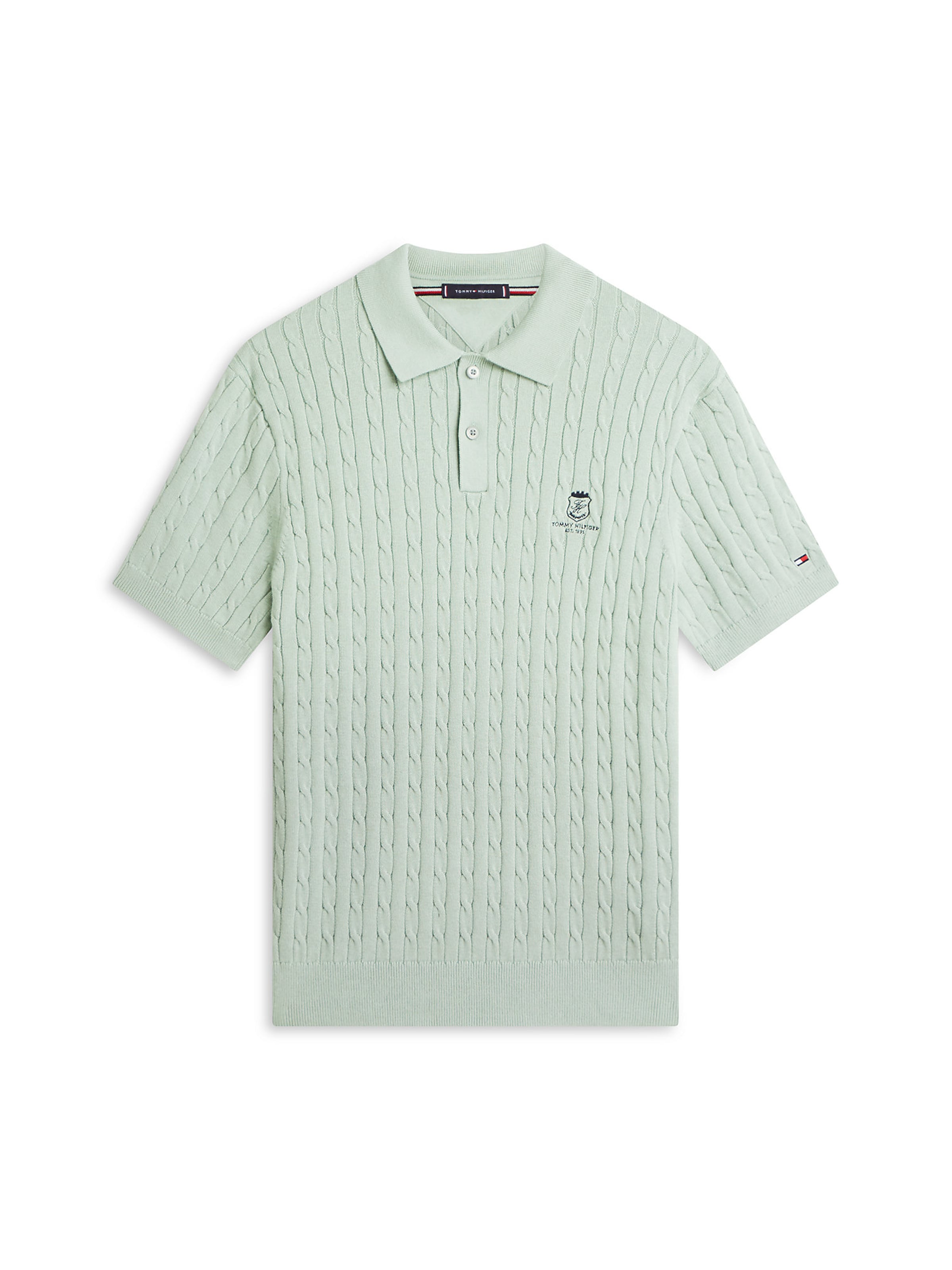 Pull-over TOMMY HILFIGER en vert : devant