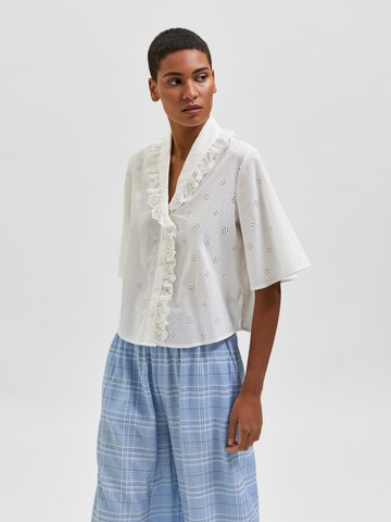 SELECTED FEMME Blouse 'Brody' in White: front