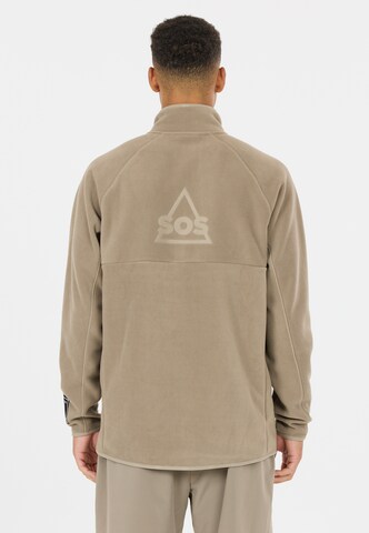 SOS Fleecepullover 'Munson' in Braun
