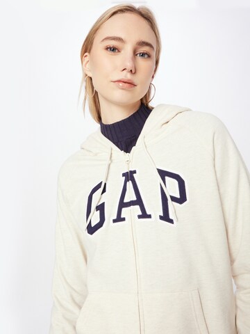 Gap Tall Кофта на молнии 'FASH' в Бежевый