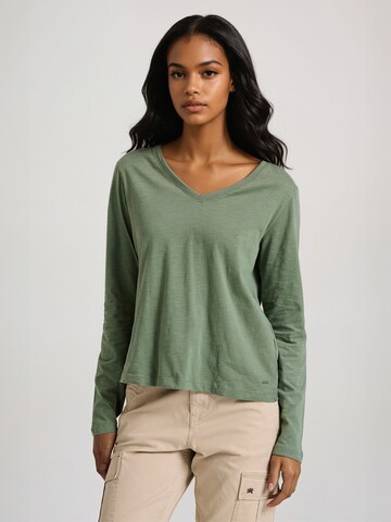 T-shirt Funky Buddha en vert : devant