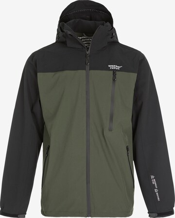 Veste outdoor 'Delton' Weather Report en vert : devant