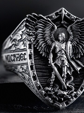REYTEL Δαχτυλίδι 'ST. ARCHANGEL MICHAEL' σε ασημί