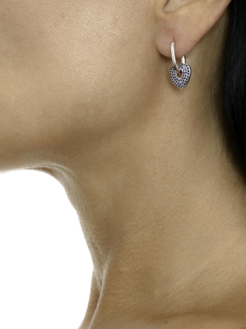 Addicted2 Uhani 'Danae orecchini in argento 925 con cuore a zirconi blue' | modra barva