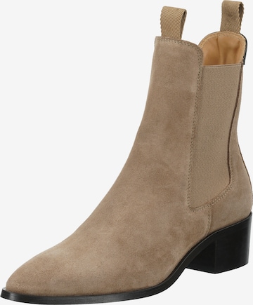 GANT Chelsea-bootsi 'St Broomly' värissä beige: etupuoli