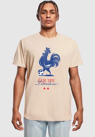 Mister Tee Shirt 'Équipe Tri Color 1.0' in Beige: front