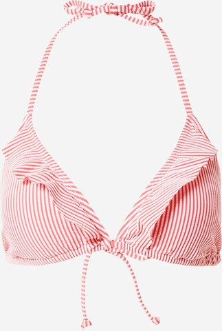 BeckSöndergaard - Triángulo Top de bikini en rojo: frente
