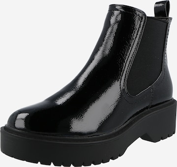 ABOUT YOU - Botas chelsea 'Emelie' em preto: frente