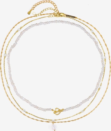 Hey Happiness Kette 'Romantic Trio' in Gold: Vorderseite