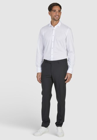 Regular Pantalon à plis HECHTER PARIS en noir