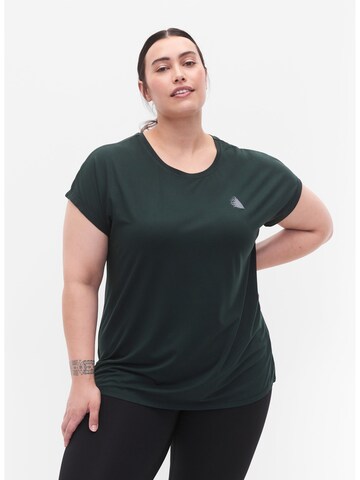 Active by Zizzi Sportshirt in Grün: predná strana