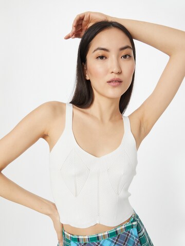 Top in maglia di Tally Weijl in bianco