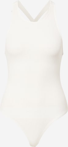 GLAMOROUS Shirt bodysuit in White: front