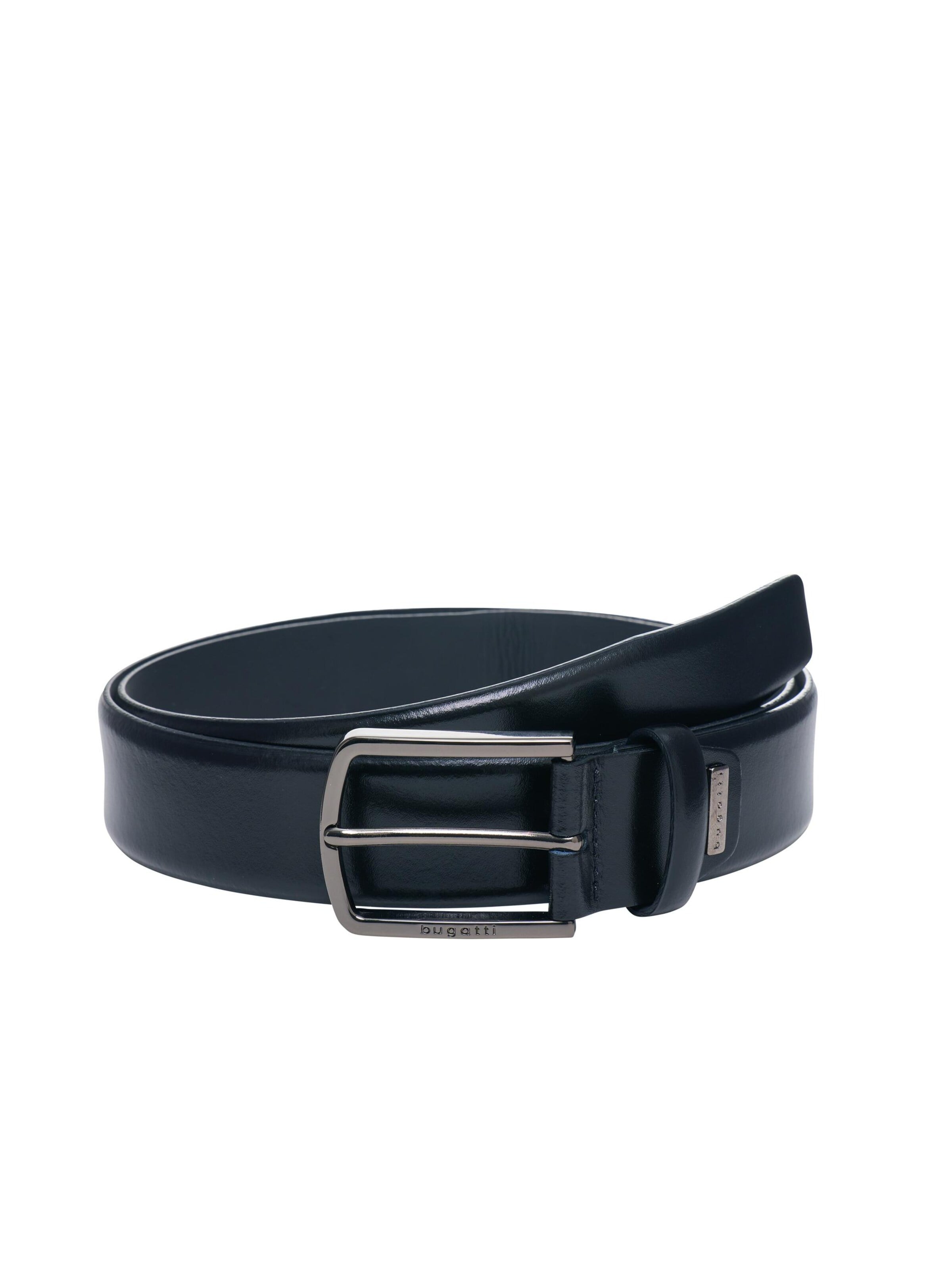 bugatti Belt '0299' in Black: front