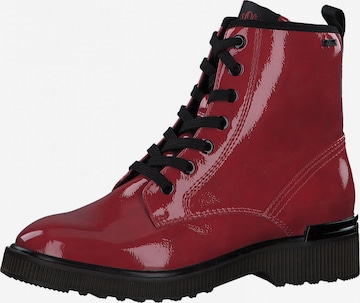 Bottines à lacets s.Oliver en rouge : devant