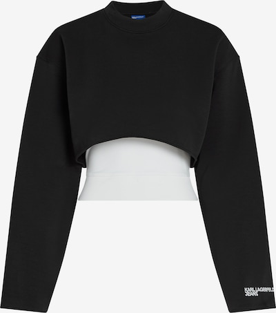KARL LAGERFELD JEANS Sweater majica u crna / bijela, Pregled proizvoda