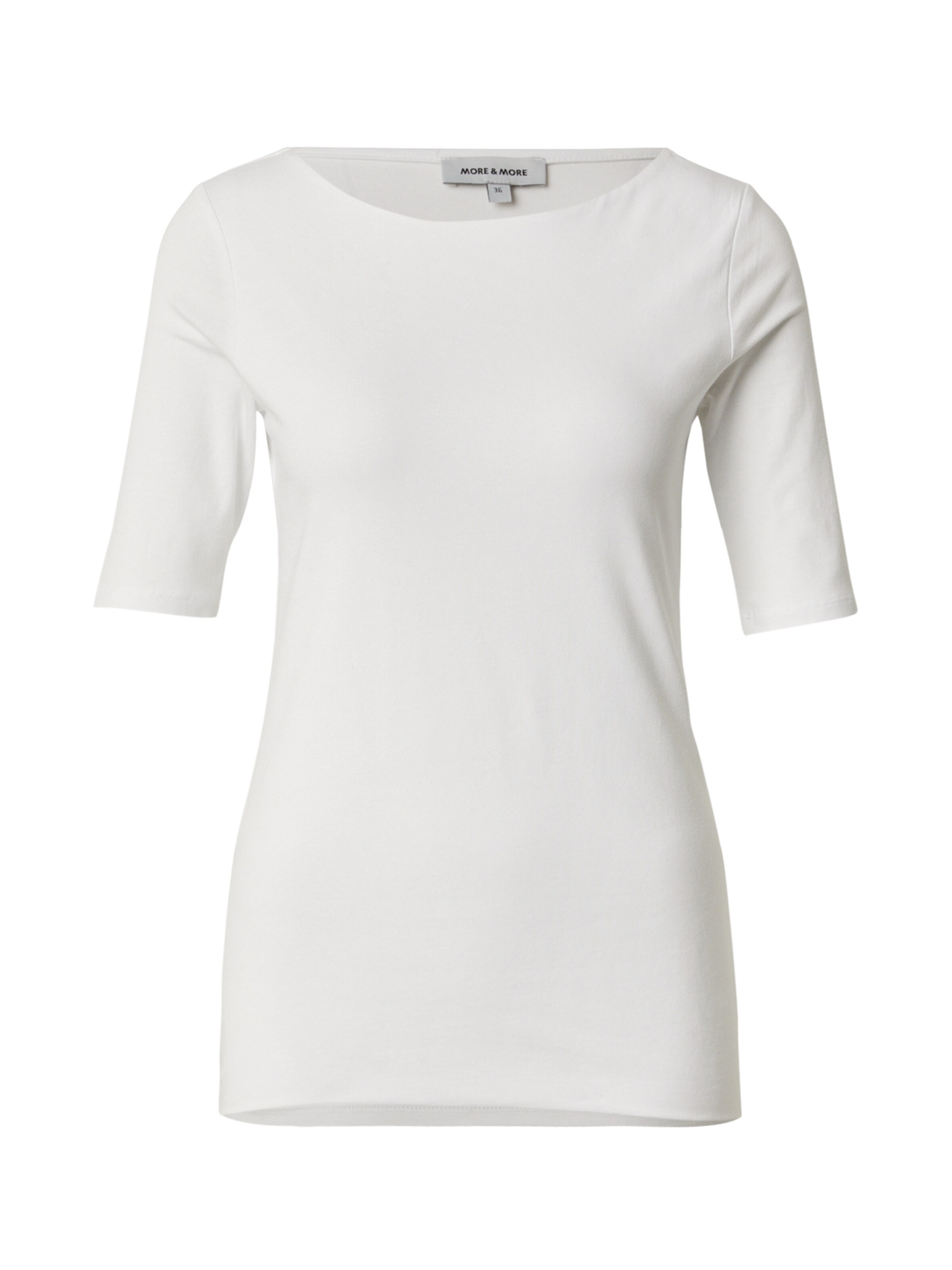 Tricou de la MORE & MORE pe alb: față