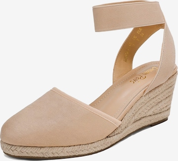 Sandales Dream Pairs en beige : devant