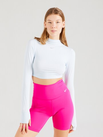 mėlyna NIKE Sportiniai marškinėliai 'ONE LUXE ESS': priekis