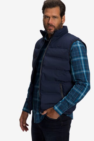 JP1880 Bodywarmer in Blauw: voorkant