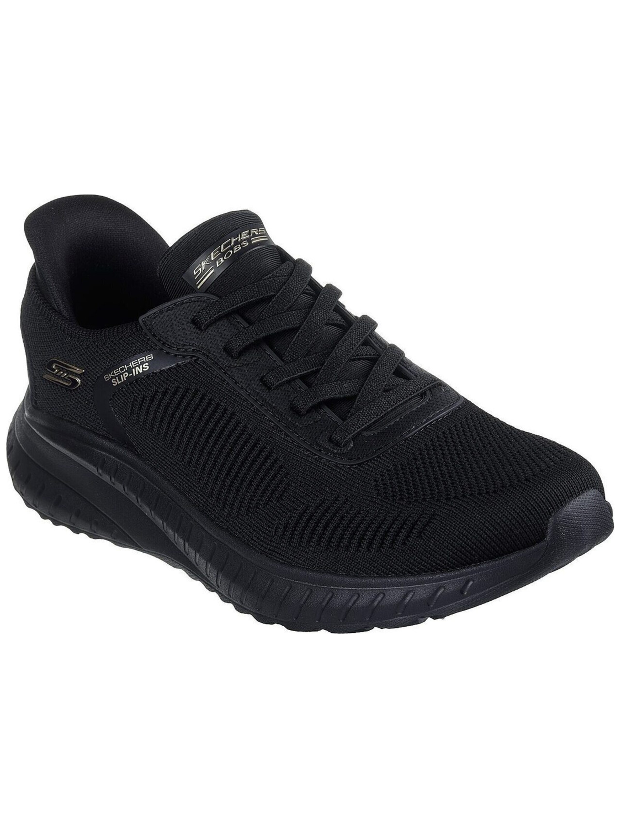 SKECHERS Slip-on 'Slip-Ins: BOBS Sport Squad Chaos - Current Muse' in Black: front