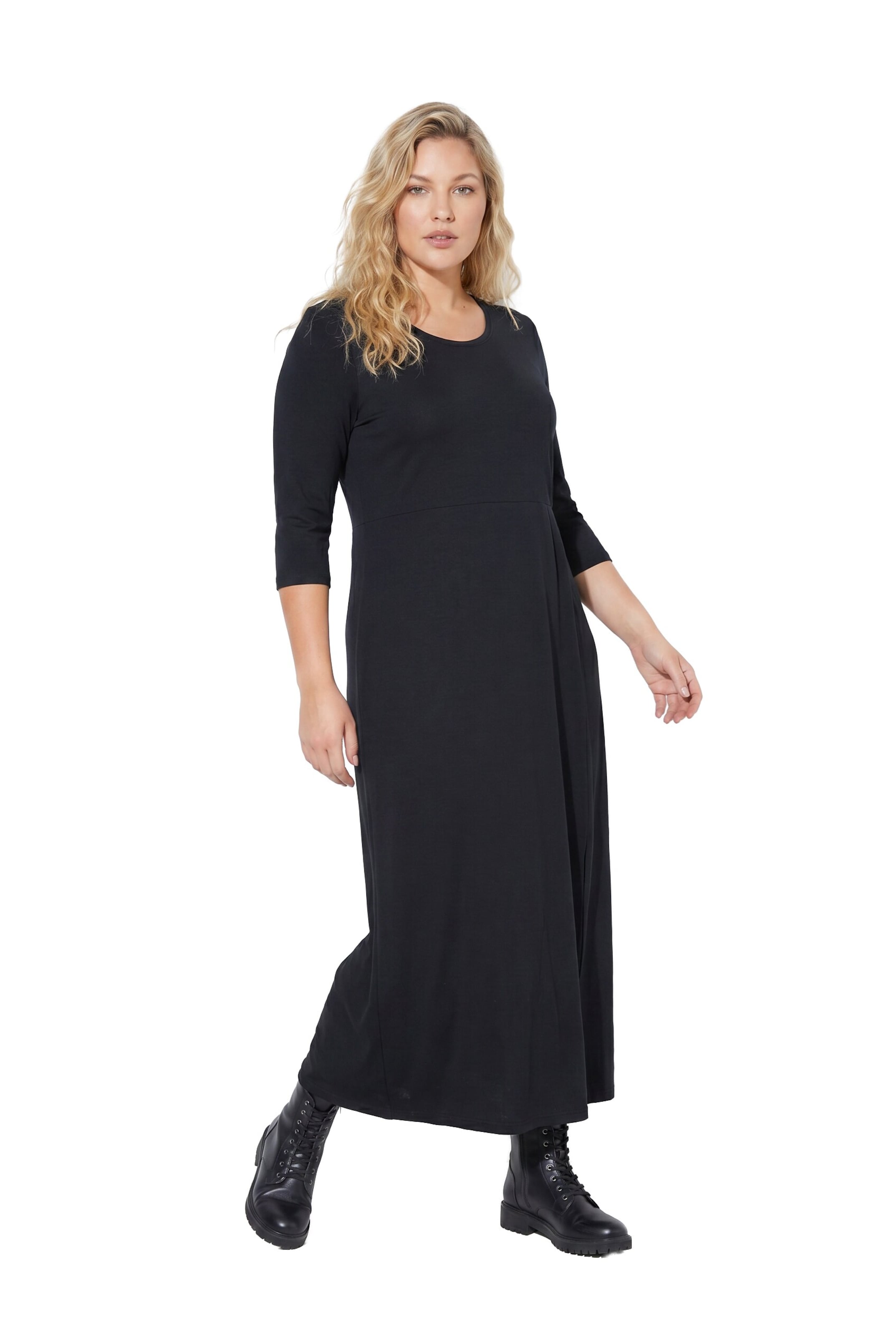 Ulla Popken Kleid in Schwarz: Vorderseite