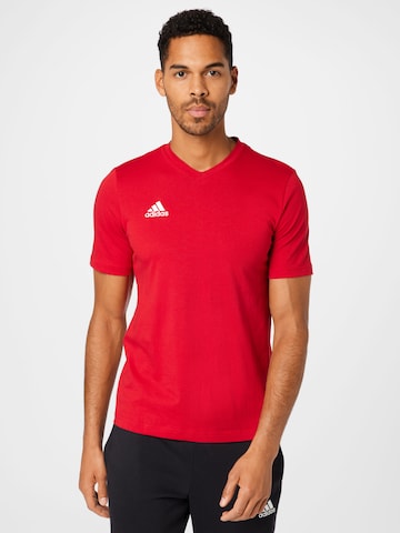 T-Shirt fonctionnel 'Entrada 22' ADIDAS SPORTSWEAR en rouge : devant