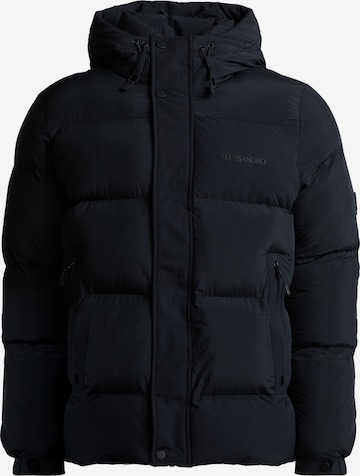 Alessandro Zavetti - Casaco de inverno 'Langami' em preto: frente