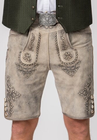 STOCKERPOINT Regular Trachtenhose 'Logan' in Grau: Vorderseite
