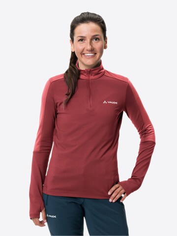 VAUDE Sports sweater 'Livigno' in Red: front